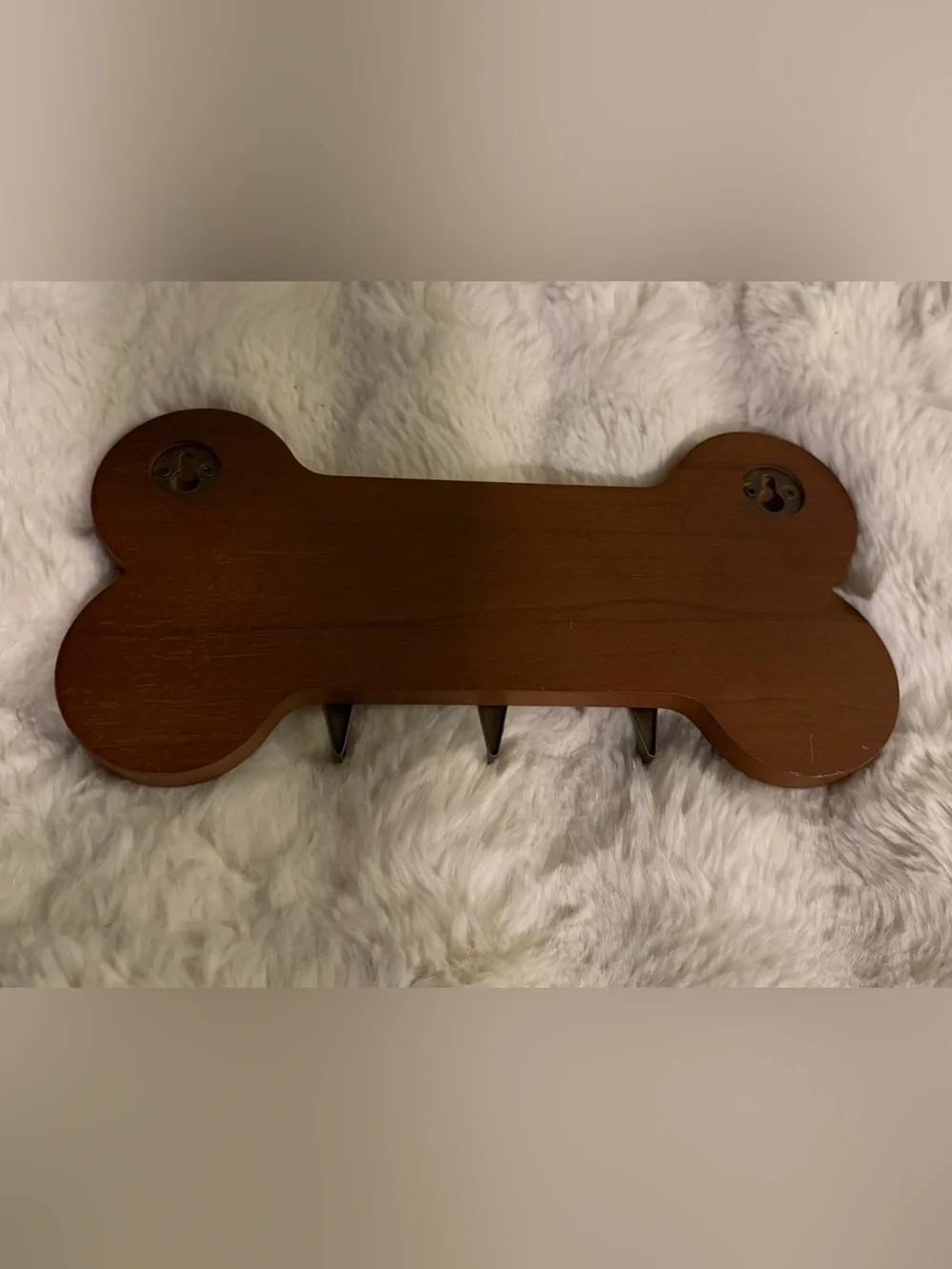 Dog Leash and Key Rack - Brown 